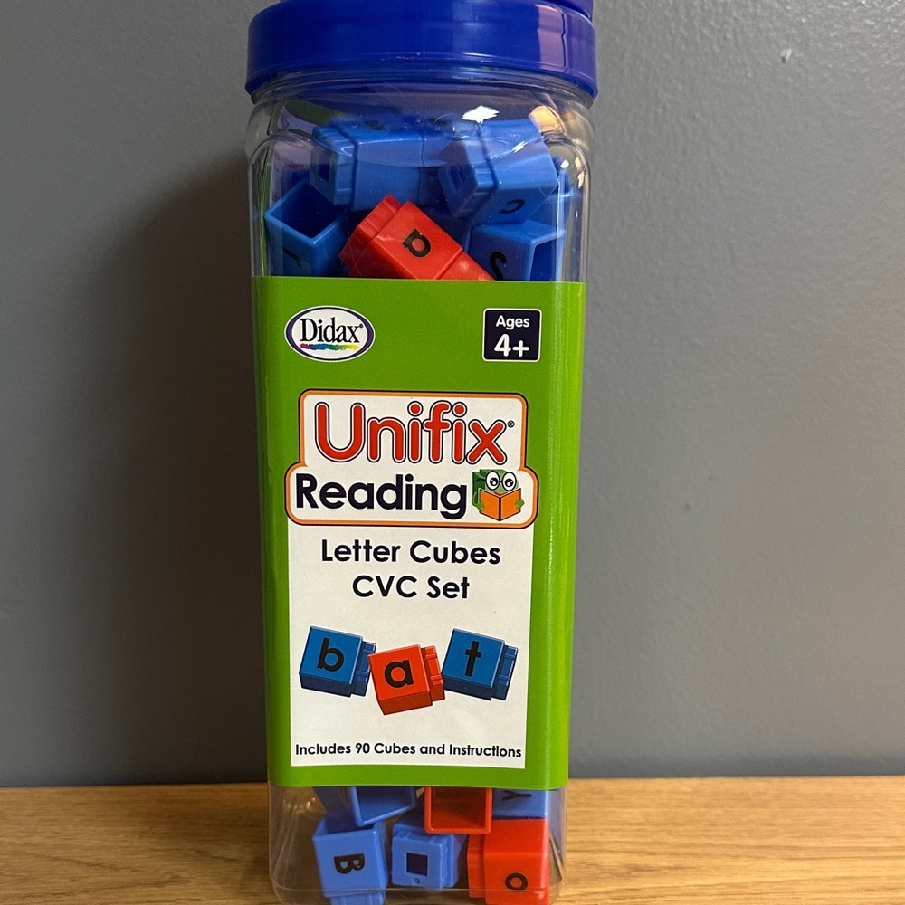 Unifix Colorful Reading Cubes Set - Picture 2 of 2